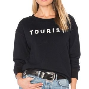 MOTHER “TOURIST” black crewneck